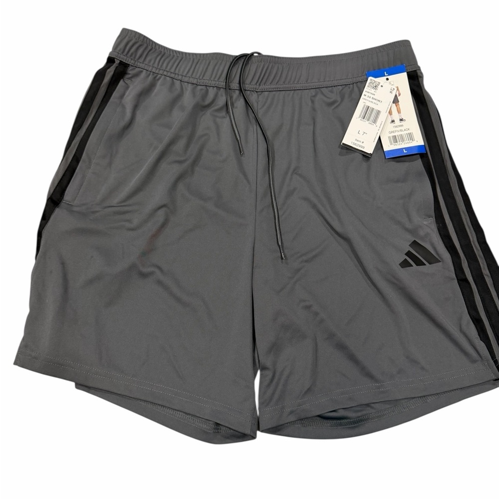 Adidas Men's Gray Performance Athletic Shorts Large